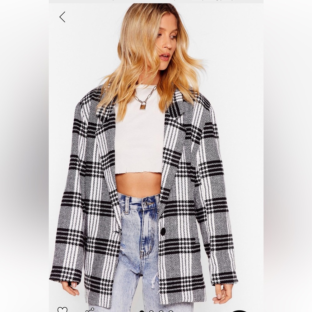 Check blazer